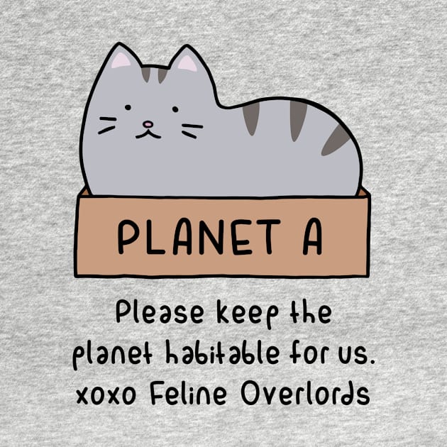 Gray Cat - Habitable Planet (White) by ImperfectLife